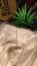 Dainty Pearl Charm Necklace | Minimal Gold Chain Necklace