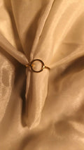 Round Minimal Statement Ring | Classic Gold Circle Ring