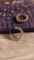 Classic Pearl Hoop Earrings | Elegant Gold Pearl Earrings