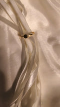 Minimal Golden Dot Ring | Elegant Gold Accent Statement Ring