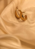 Classic Gold Hoop Earrings | Minimalist Polished Hoop Earrings