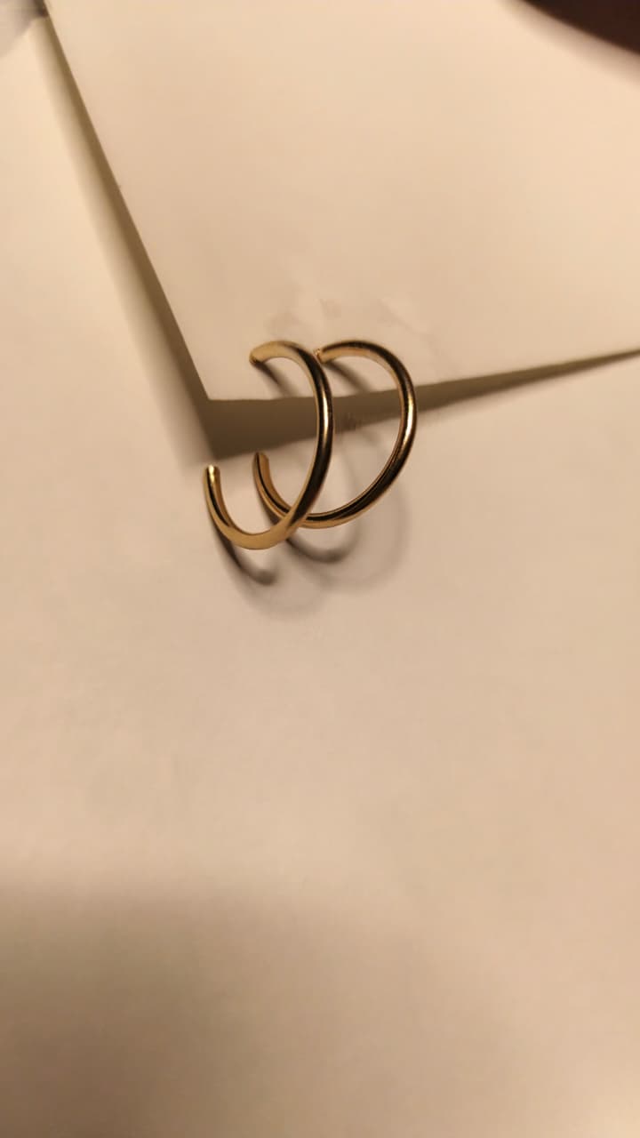 Classic Gold C Hoop Earrings | Minimal Everyday Hoops