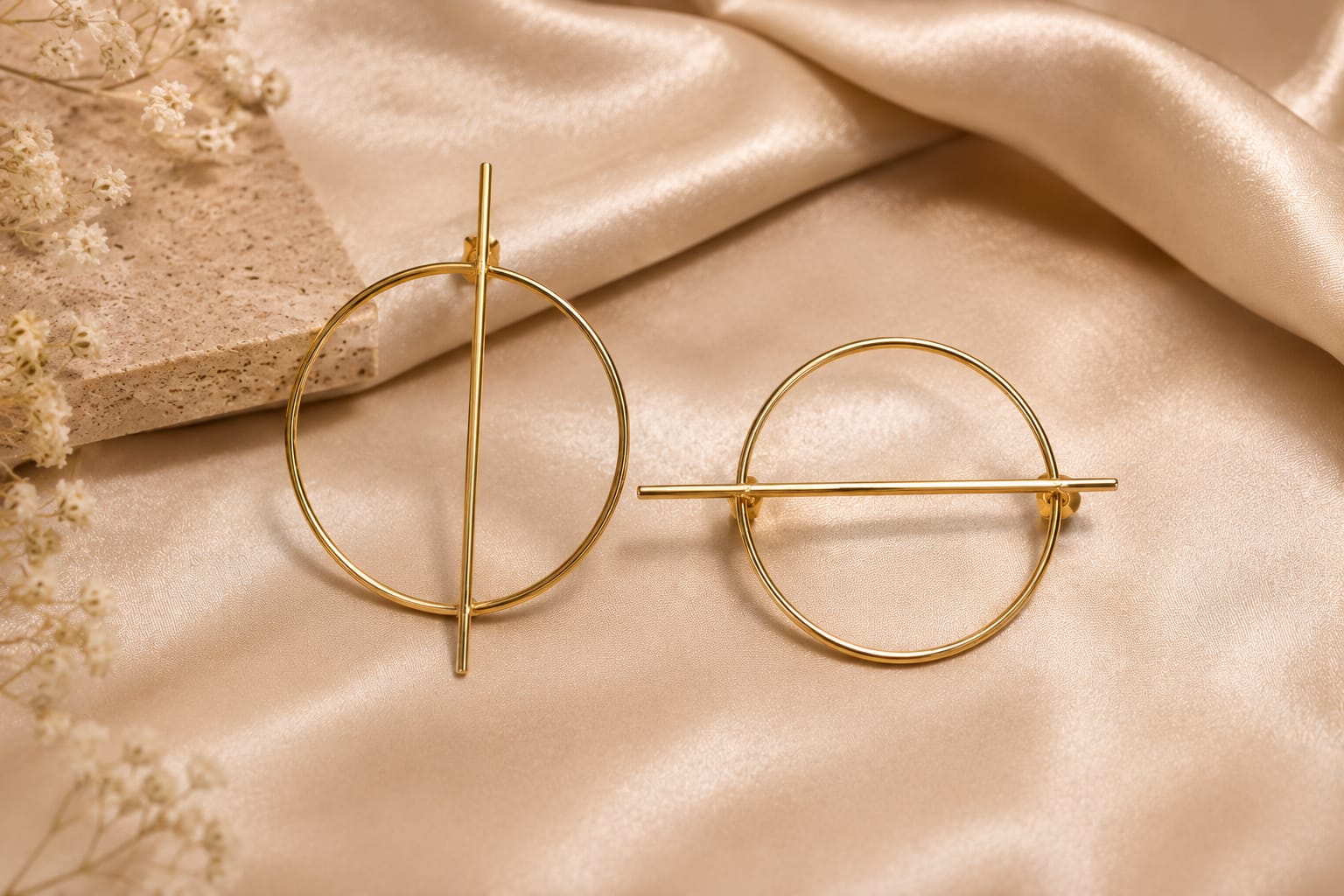Orbit Gold Statement Earrings