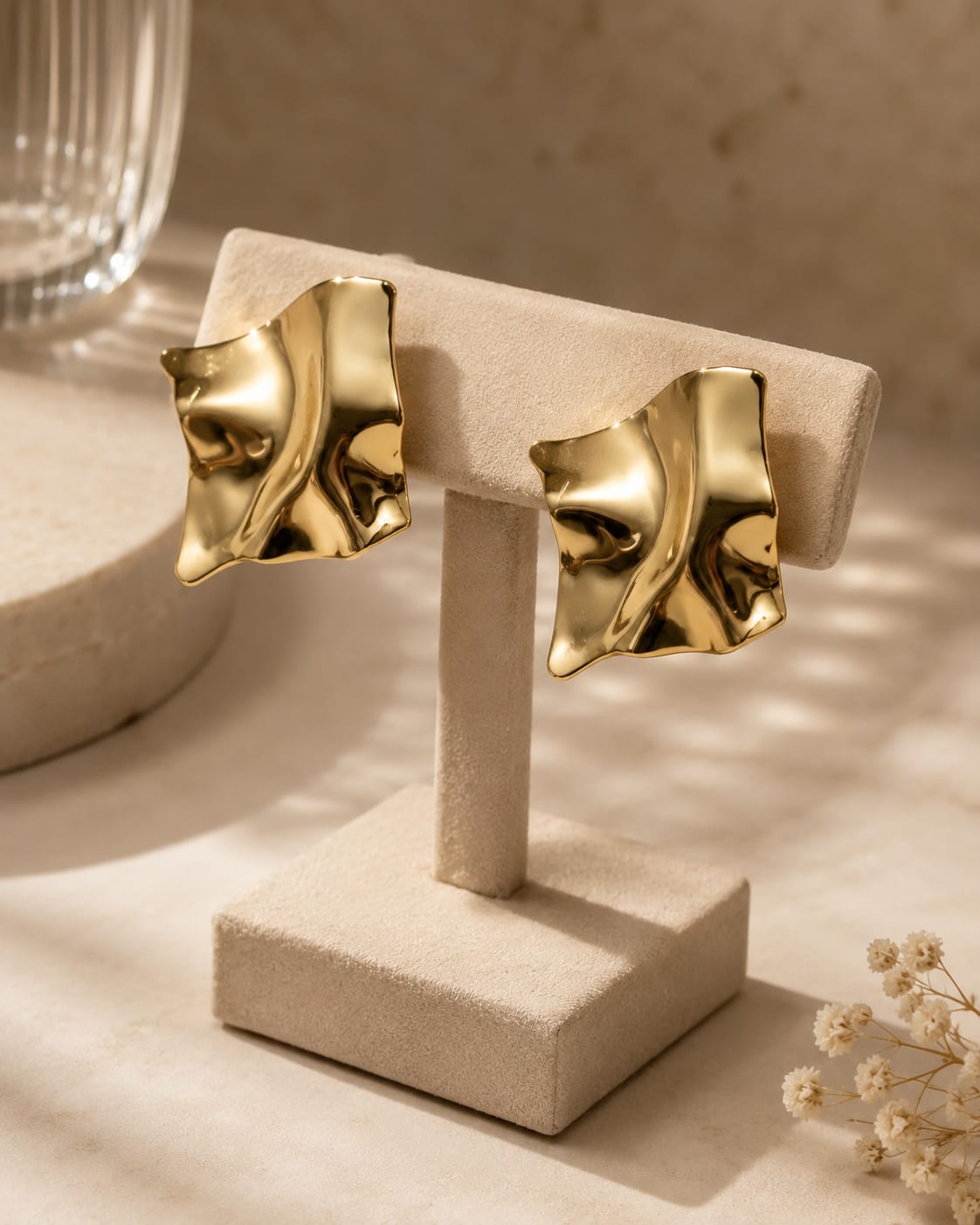 Molten Luxe Statement Earrings