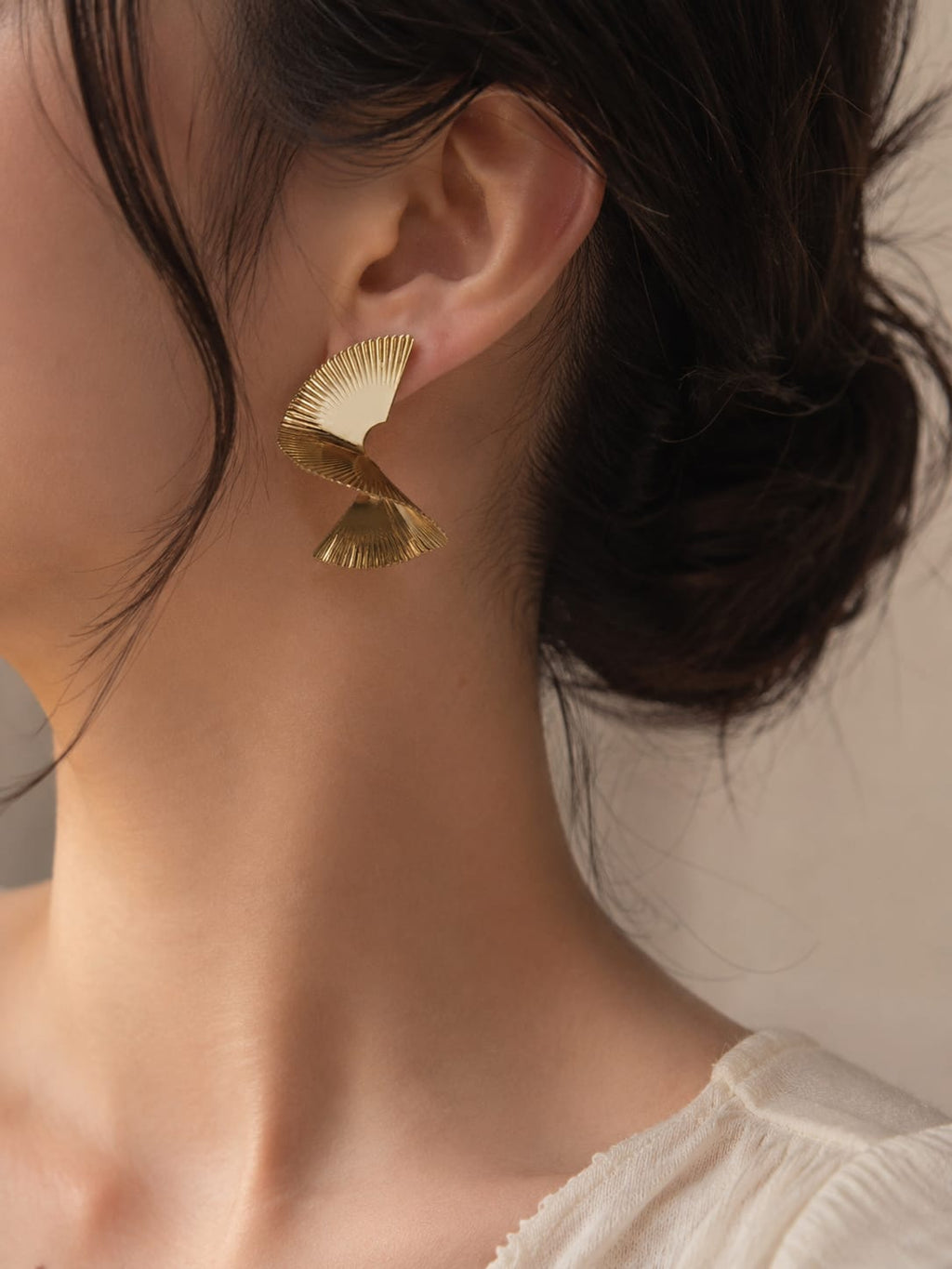 Aurora Fan Fold Earrings